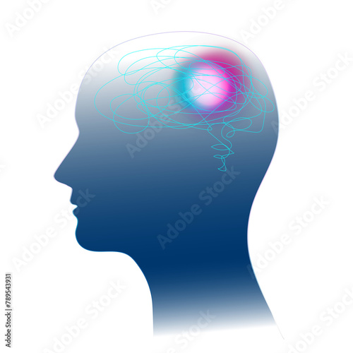Mental health png clipart for medical technology study