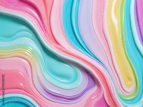 Abstract colorful background with liquid lines