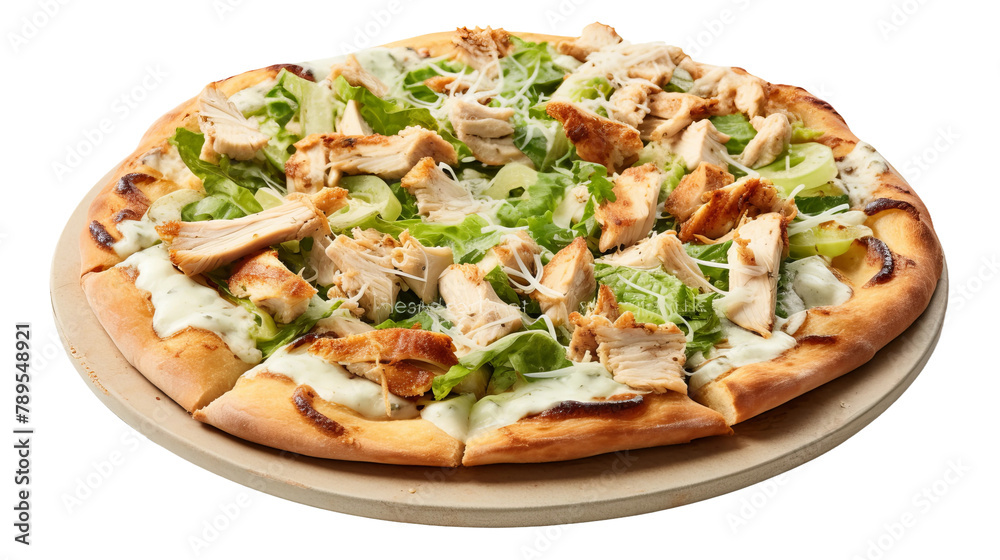 Spicy Chicken Tikka Masala Pizza Isolated On Transparent Background Spicy Chicken Tikka Masala Pizza Isolated On Transparent Background
