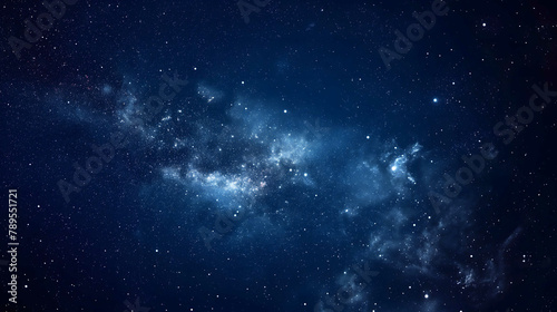 A deep indigo background with a starry night effect evoking a sense of mystery and the cosmos.