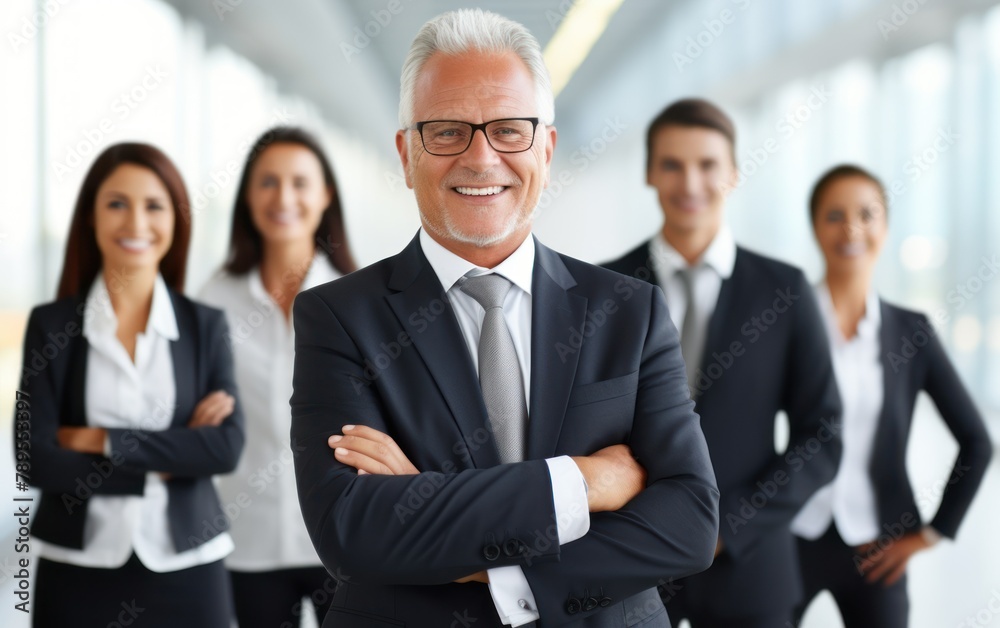 Confident Business Team in Office Environment Confident Business Team in Office Environment