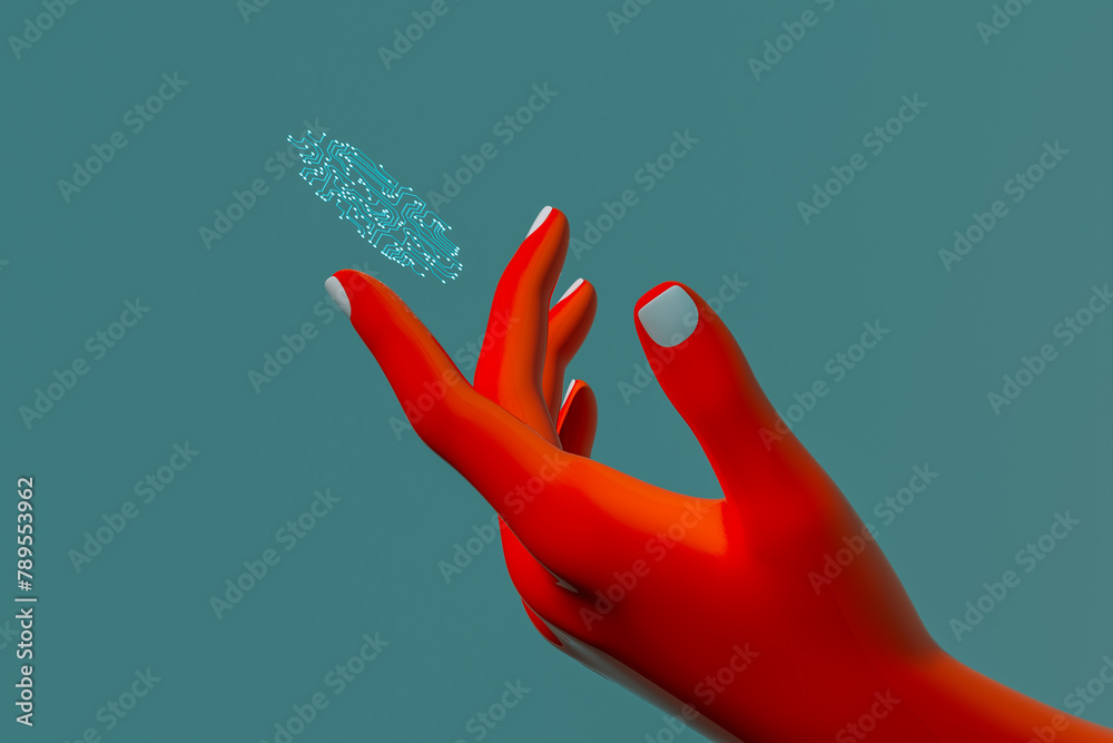 © Marcos Osorio/Stocksy - Digital fingerprint of a human hand © Marcos Osorio/Stocksy - Digital fingerprint of a human hand