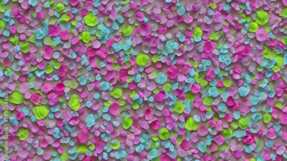 Fondo de pétalos rosas, verdes y celestes Fondo de pétalos rosas, verdes y celestes