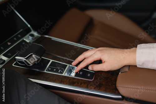 Person dashboard automatic transmission shift details functionality