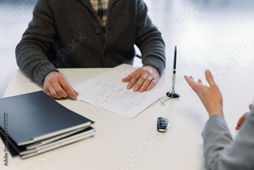 Finalization agreement car dealership automotive industry photo