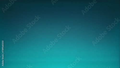Abstract teal gradient background with grainy noise texture.