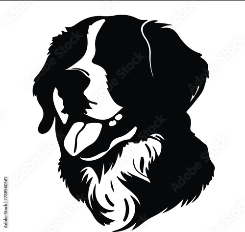 Bernese Mountain Dog silhouette