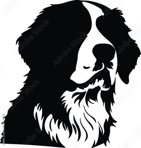 Bernese Mountain Dog silhouette