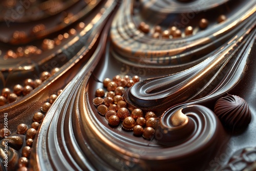 Abstract chocolate art designs