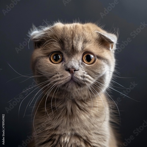 Scottish fold kitten © Spyrydon