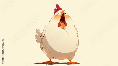 The animated character is known as Toon Chicken photo