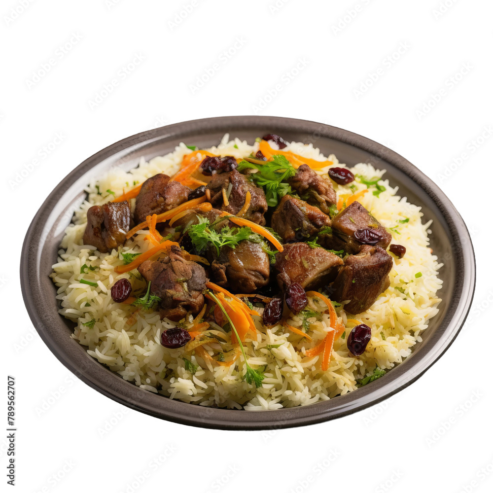 Tasty A Delectable Plate of Kofta Challow Isolated On Transparent Background Tasty A Delectable Plate of Kofta Challow Isolated On Transparent Background