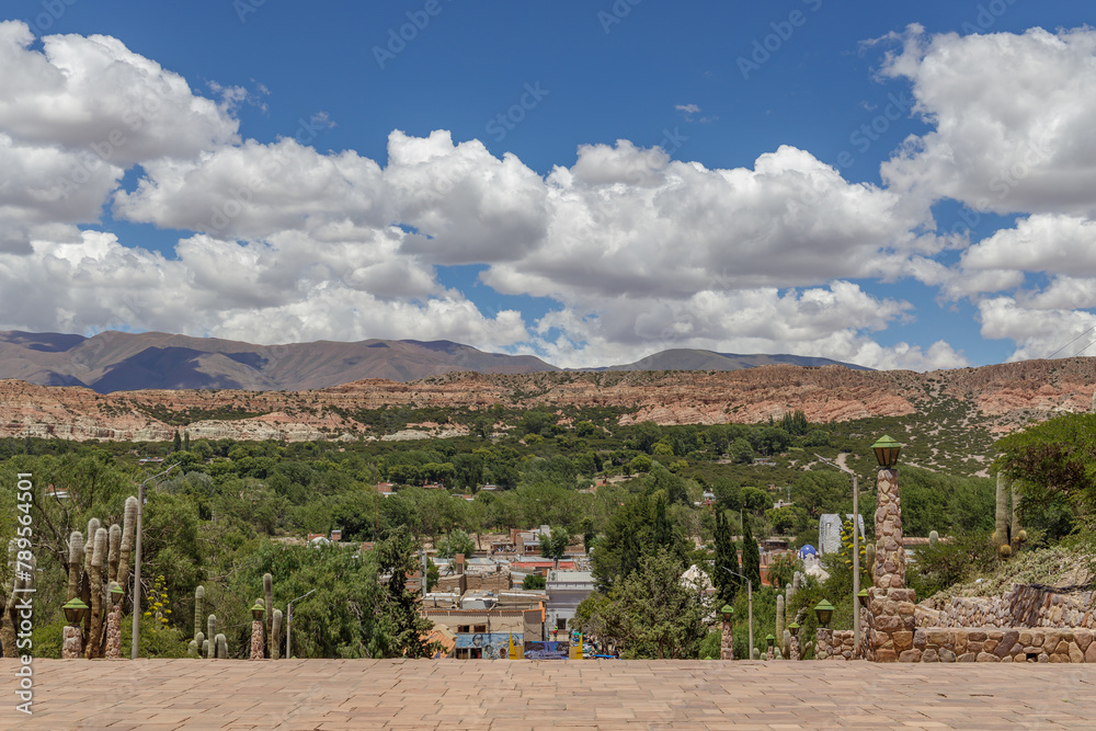 Panoramic view of Humahuaca from the monument to the heroes of independence.