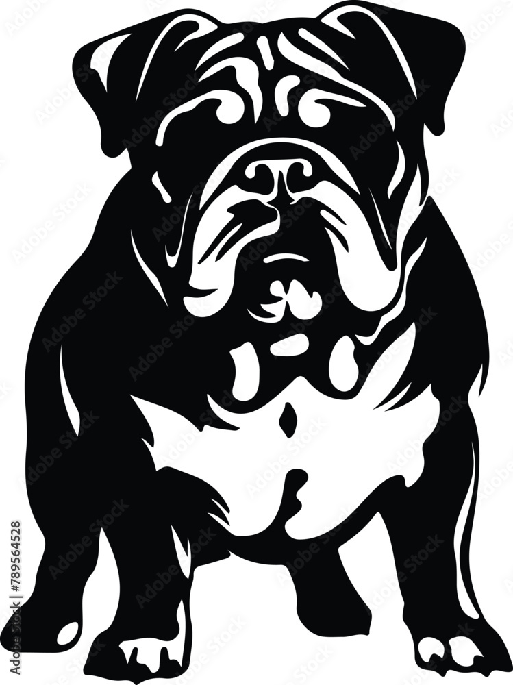 English Bulldog silhouette