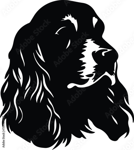 Wallpaper Mural English Cocker Spaniel silhouette Torontodigital.ca