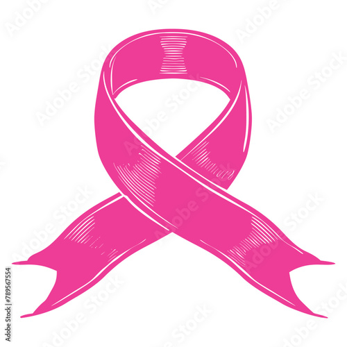pink ribbon an international symbol of breast cancer awareness