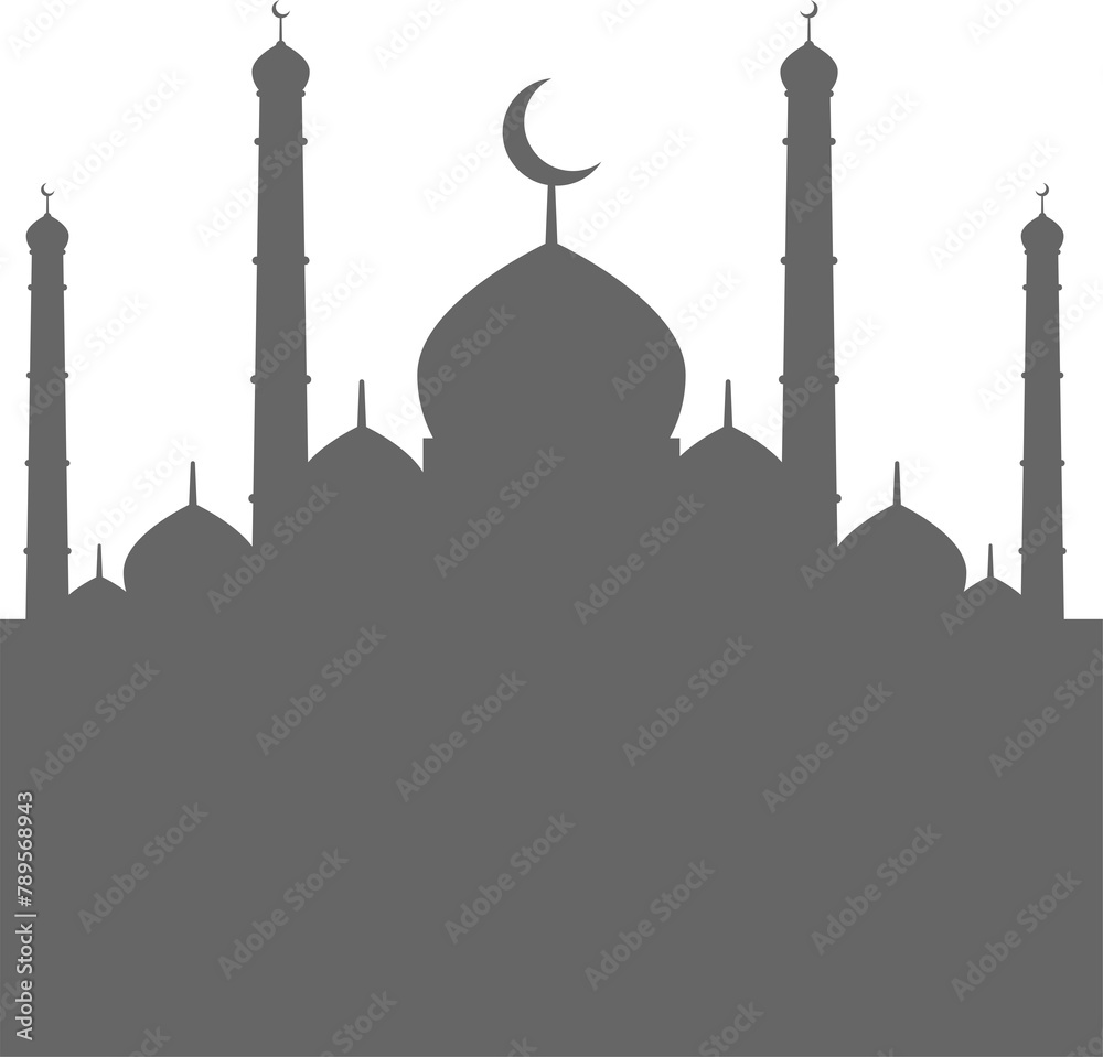 Beautiful eid mubarak wishes card in arabic style