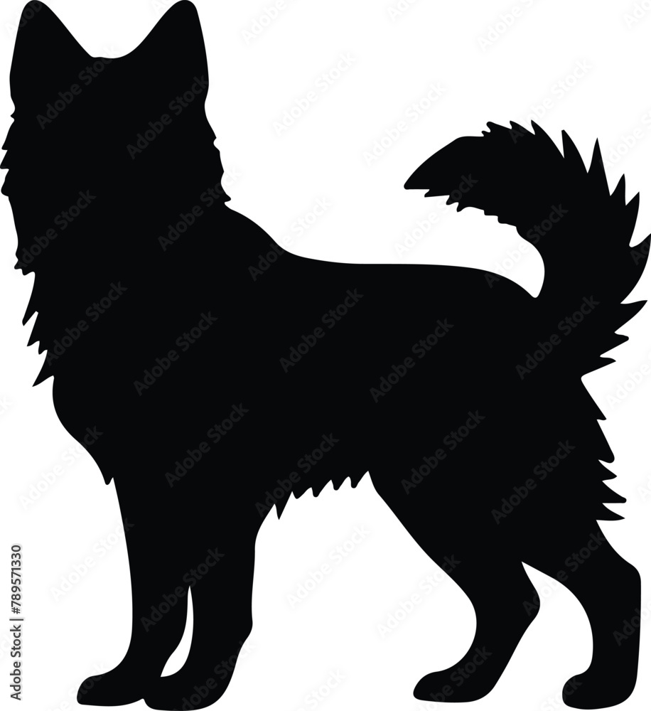 Norwegian Lundehund silhouette
