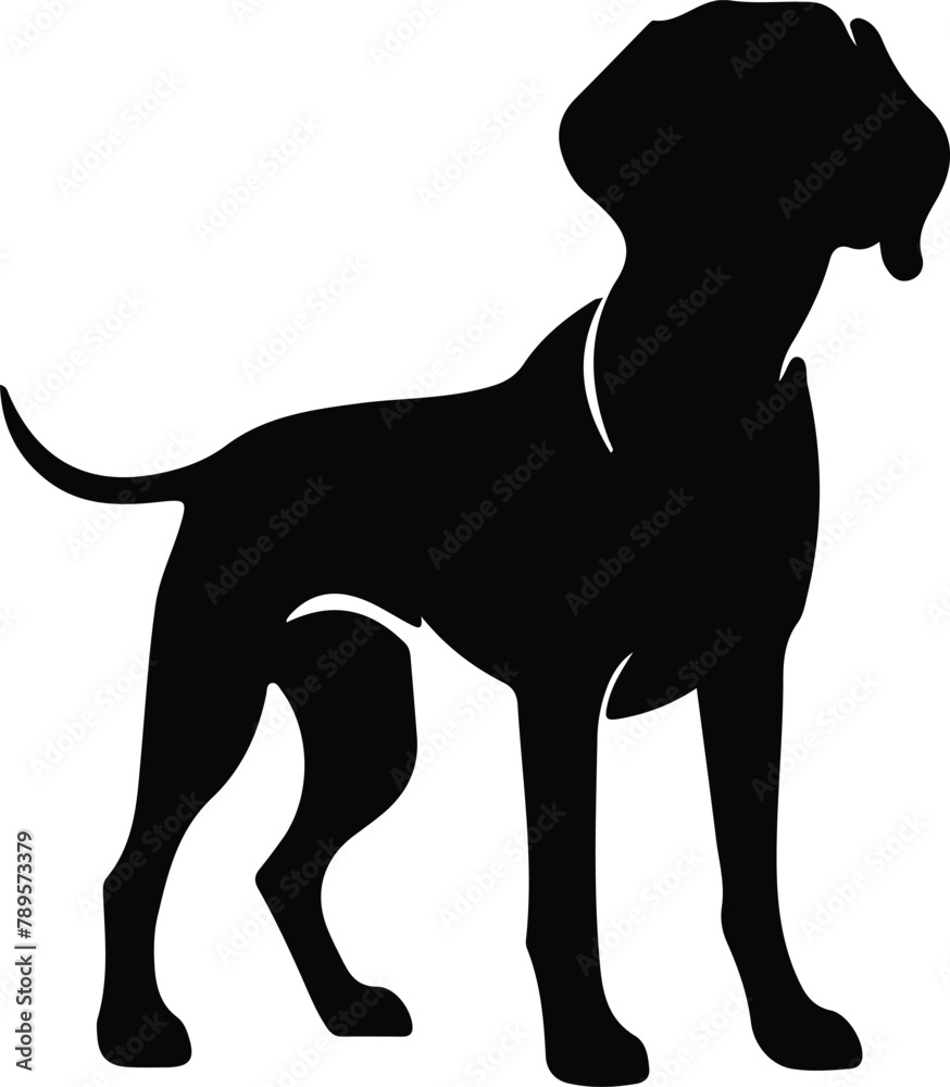 Redbone Coonhound silhouette