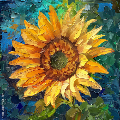 Obraz na płótnie sunflowers w salonie