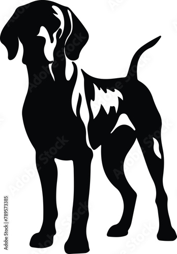 Redbone Coonhound silhouette
