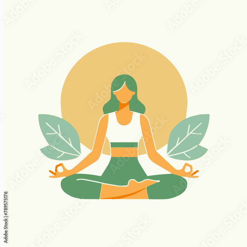 woman doing yoga