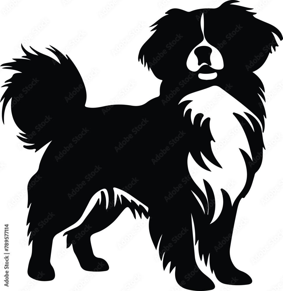 Tibetan Spaniel silhouette