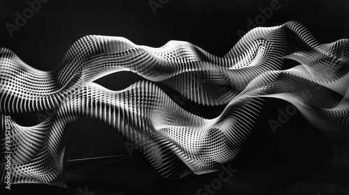 Wallpaper Mural the dynamic energy of parametric abstraction, capturing the essence of movement and transformation Torontodigital.ca