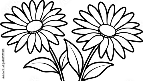 flower silhouette vector illustration
