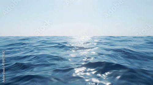 Calm sea water surface during day light. © KHF