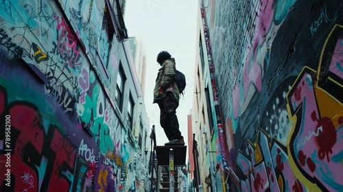 Set against a backdrop of colorful and graffiti-covered city streets, the video captures the infectious energy of the song while paying homage to the music and style of the era 