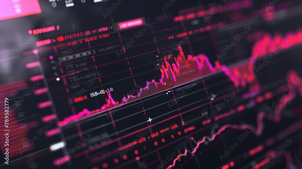 Financial graph on a computer monitor screen. Online forex data. Financial graph on a computer monitor screen. Online forex data.