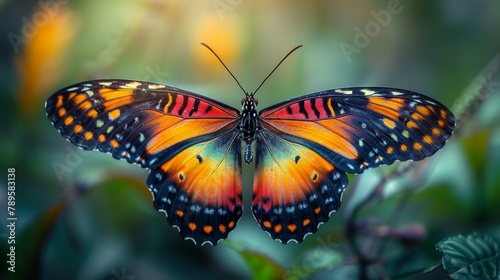 Butterfly Wings: A captivating photo of a butterfly in flight