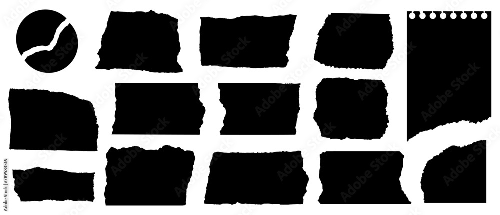 Jagged Rectangles. Torn Paper Silhouettes. Squares with Ripped Paper Effect. Collection of Torn Paper Various Shapes Isolated on White Background. Vector Elements with Rough Edges. Paper Tears. Jagged Rectangles. Torn Paper Silhouettes. Squares with Ripped Paper Effect. Collection of Torn Paper Various Shapes Isolated on White Background. Vector Elements with Rough Edges. Paper Tears.