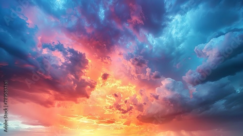 Extreme Weather: A photo of a dramatic sunset sky after a thunderstorm © MAY