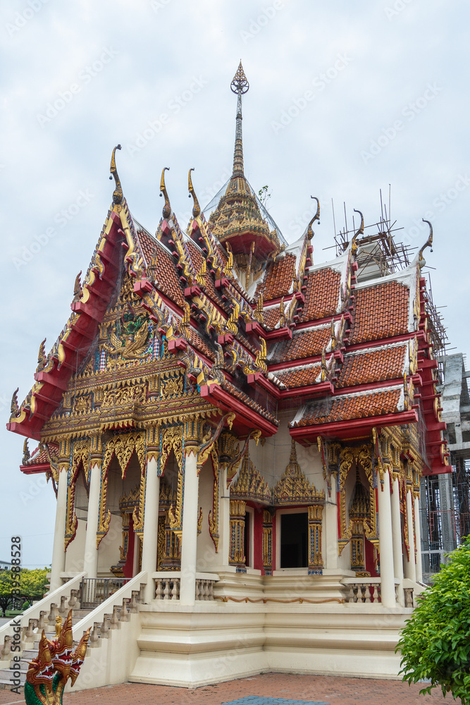 Buddhist Temple Wat Bang Phra, Chiang Mai, Thailand, architecture of Asia