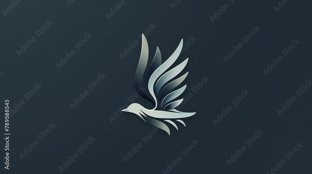 Obraz premium Simplistic logo icon