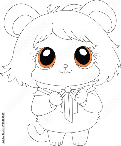 Hamster coloring pages for KDP (ID: 789589965)