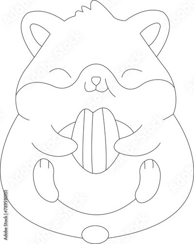 Hamster coloring pages for KDP (ID: 789590151)