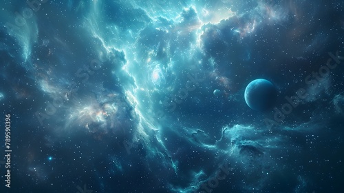 Colorful abstract universe wallpaper.