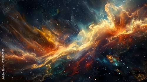 Colorful abstract universe wallpaper.