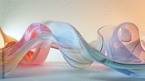 Luminous Translucent Forms with Whimsical Twists and Soft Tints