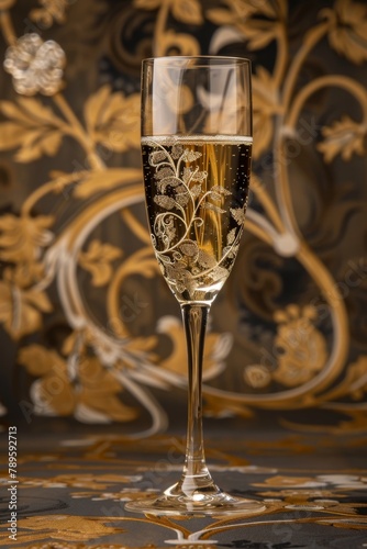 Champagne Glass on Table