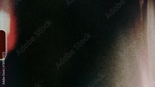 Scratched Damaged Footage Transition. Animation of a blank loopable old vintage damaged 8mm film tape