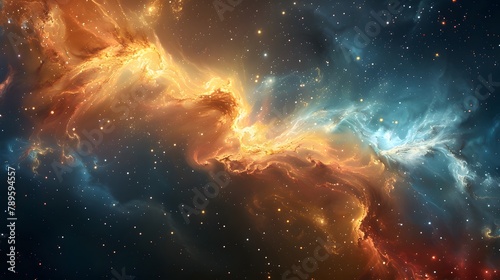 Colorful abstract universe wallpaper.