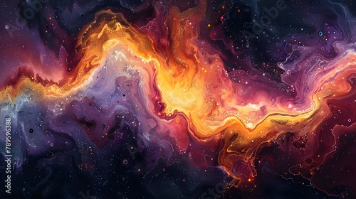 Colorful abstract universe wallpaper.