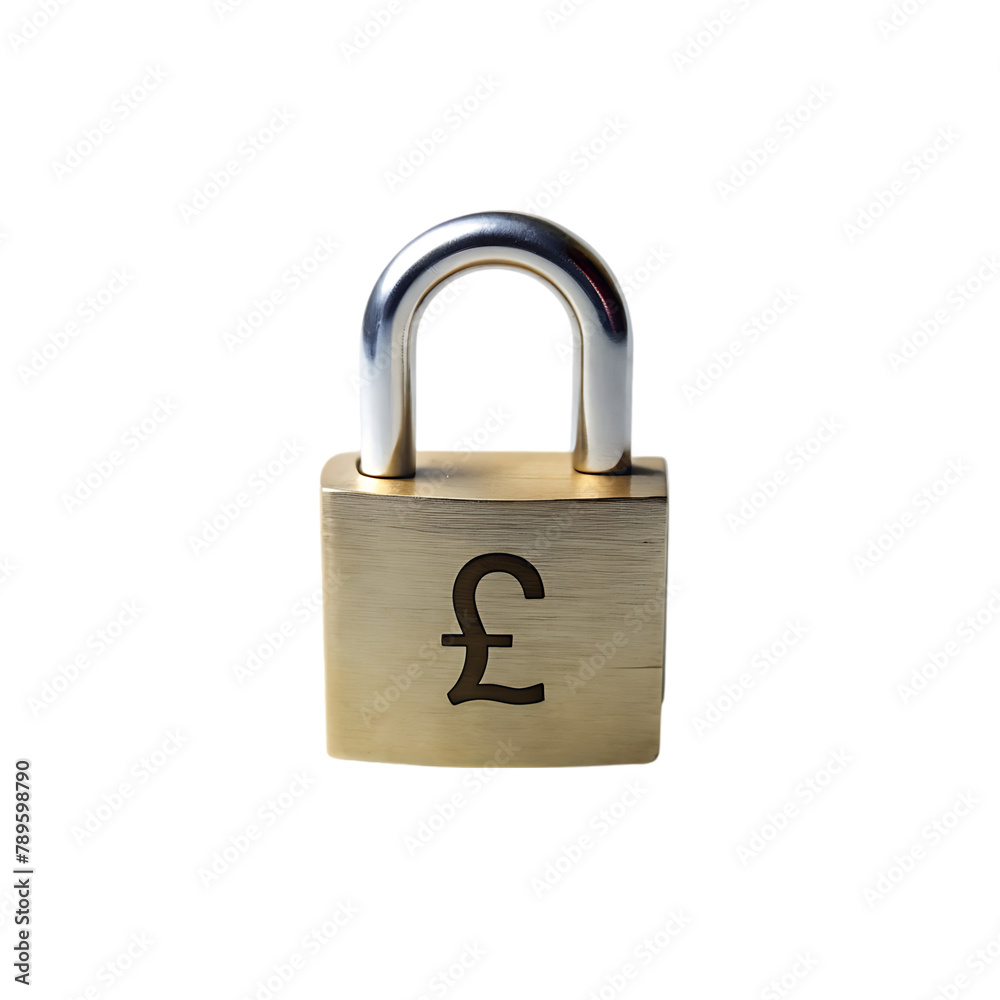 Lock isolated on transparent background Lock isolated on transparent background