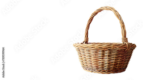 Basket on isolated white background