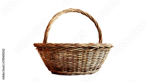 Basket on isolated white background