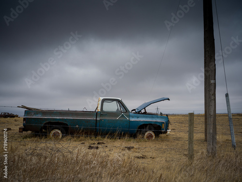 An abandon old truck.